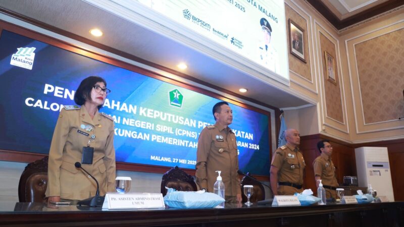 Serahkan SK CPNS, Walikota Malang Tekankan Etika Birokrasi