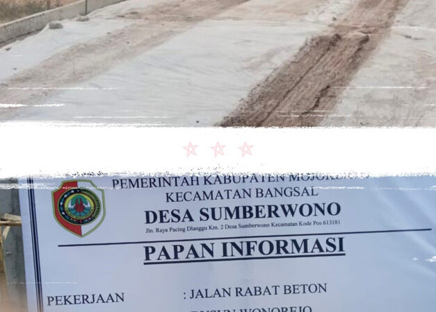 Pemdes Sumberwono Realisasi Anggaran BK Tahun 2025, Pengerjaan Diduga Asal Jadi